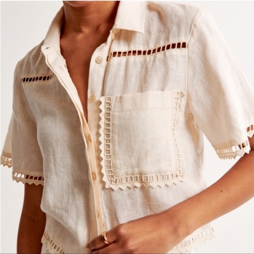 Linen button up